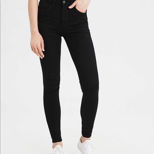 american eagle super stretch jegging jeans black